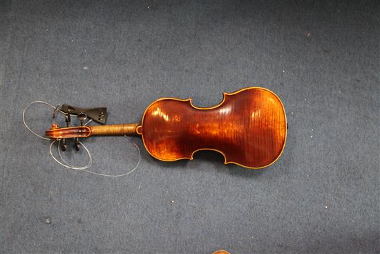 A Sebastian Kloz of Mittenwald violin, 23in.